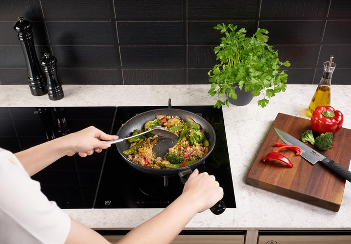 Fissler Adamant Classic/Pfannen-Set (2-teilig, Ø 24 + 28 cm) – kratzfeste, wasserbasierte Antihaft-P