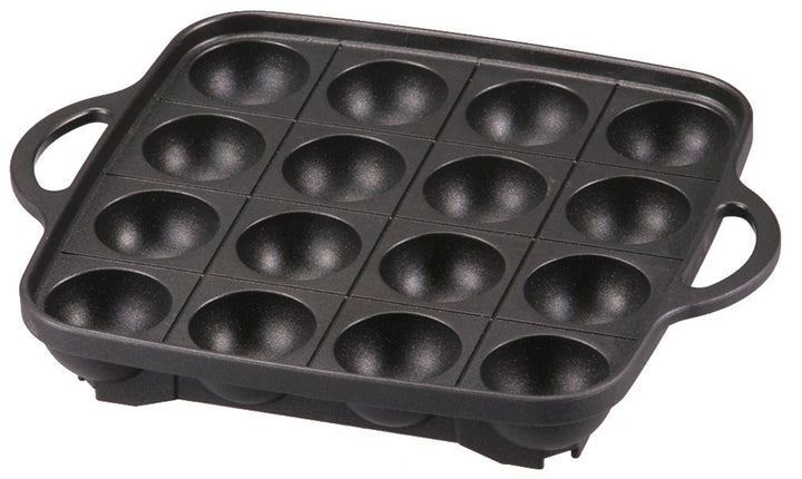 Iwatani Takoyaki Grillpfanne, mittelgross, Schwarz Aluminium