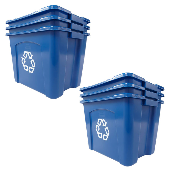 Rubbermaid fg571473blue Recycling Bin, 14 Gallon, blau, 6