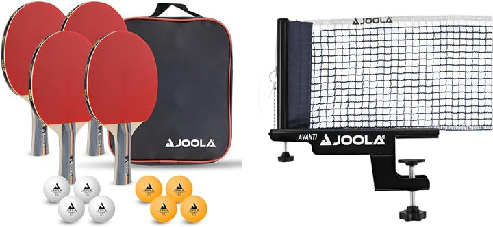 JOOLA Tischtennis-Set Team School Bundle mit Tischtennisnetz Schwarz, Bundle mit Tischtennisnetz Sch