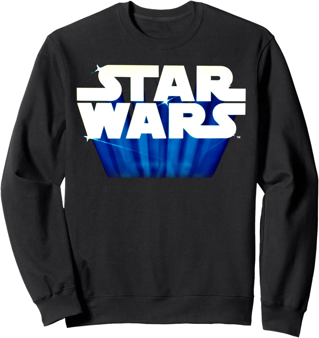 Star Wars Logo Glowing Blue Sweatshirt