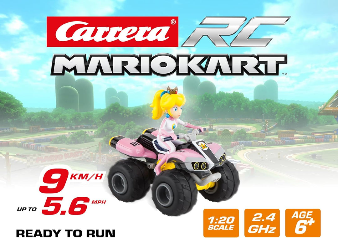 Carrera RC Nintendo Mario Kart 8 Peach Quad & RC Mario Kart Yoshi Quad I Ferngesteuertes Quad Für Ki