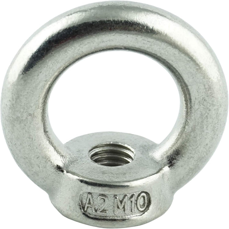 Eisenwaren2000 | M16 Ösenmutter (50 Stück) - Ringmutter ähnl. DIN 582 gegossen und poliert - Edelsta