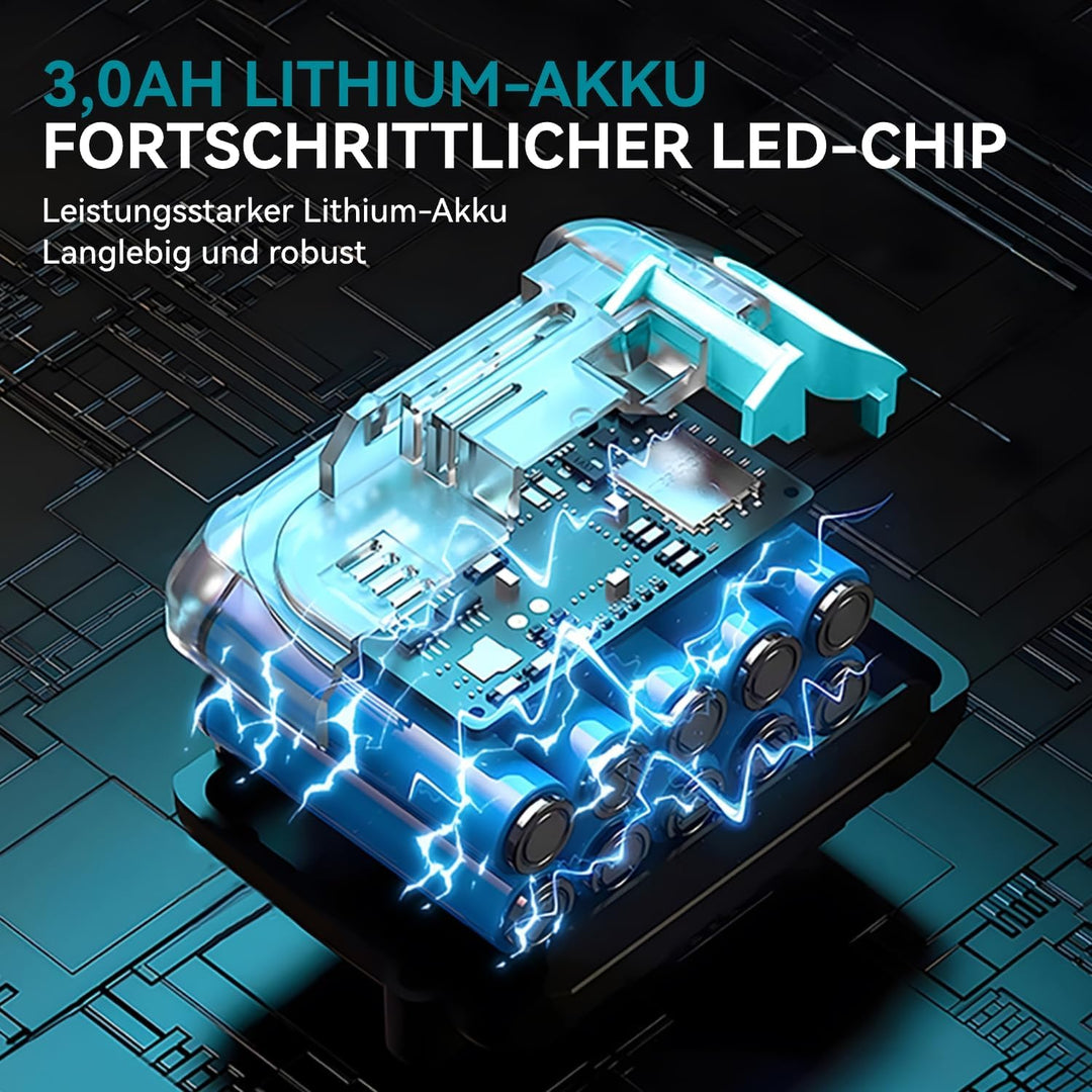YOFIDRA Akku Hochdruckreiniger, mit Akku 18V Max 500Bar Tragbarer Kabelloser Hochdruckreiniger mit 2