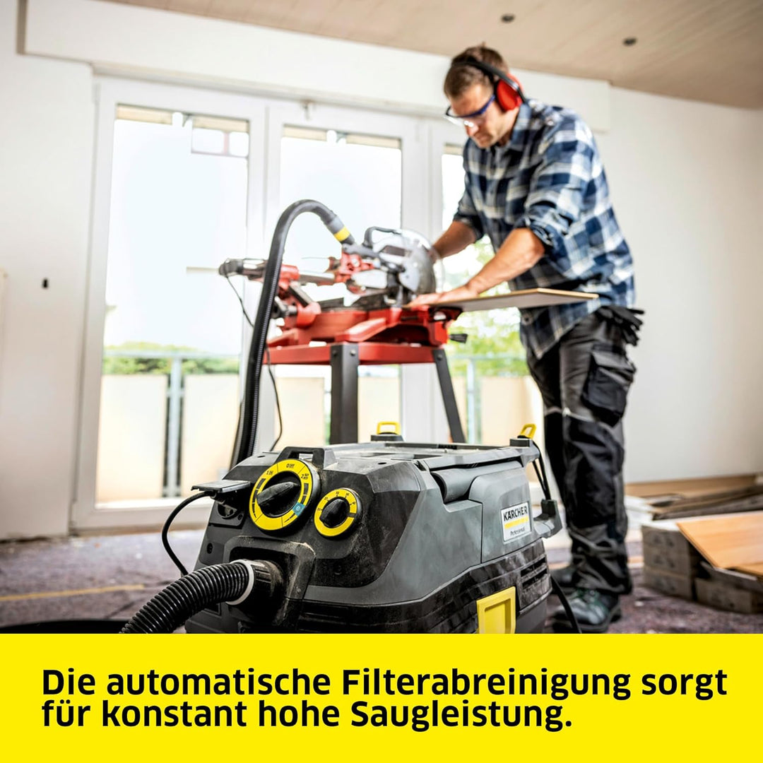 Kärcher Nass- und Trockensauger NT 30/1 Tact Te Basic M, Leistung: max. 1380 W, Flachfaltenfilter, K