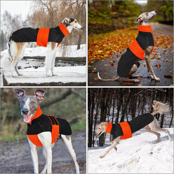 wasserdichte Salukis Mäntel, Hundepullover Fleece Windhund Jacke Schneeanzug Windhund Winter Outfit
