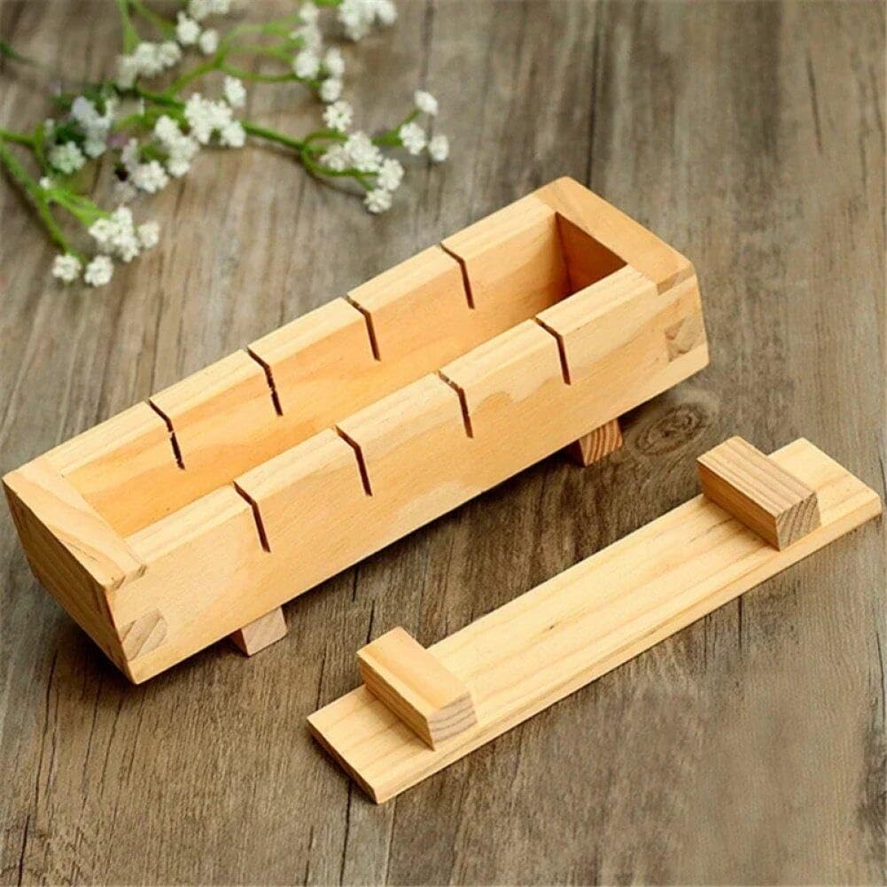 Generic Holz Rechteckige Sushi Presse Form Box Sushi Maker Reis Form DIY Sushi Reis Roller Formen Su