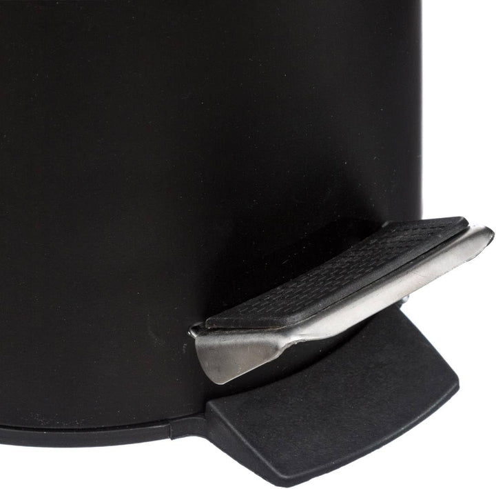 5five - mülleimer mit bambusdeckel 3l naturéo schwarz, Schwarz