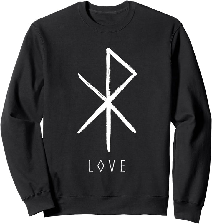 Liebe Rune - Nordische Wikinger-Bindungsrune Sweatshirt