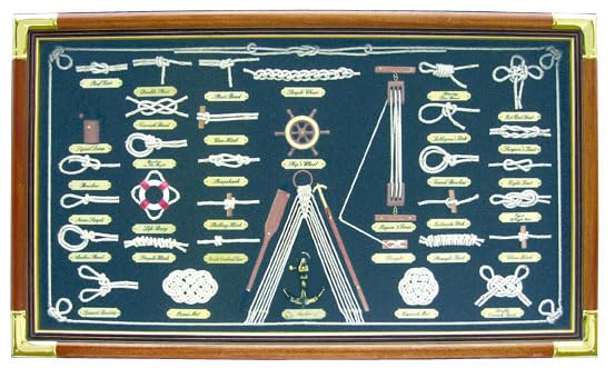 Knotentafel hinter Glas - perfekt für die maritime Dekoration