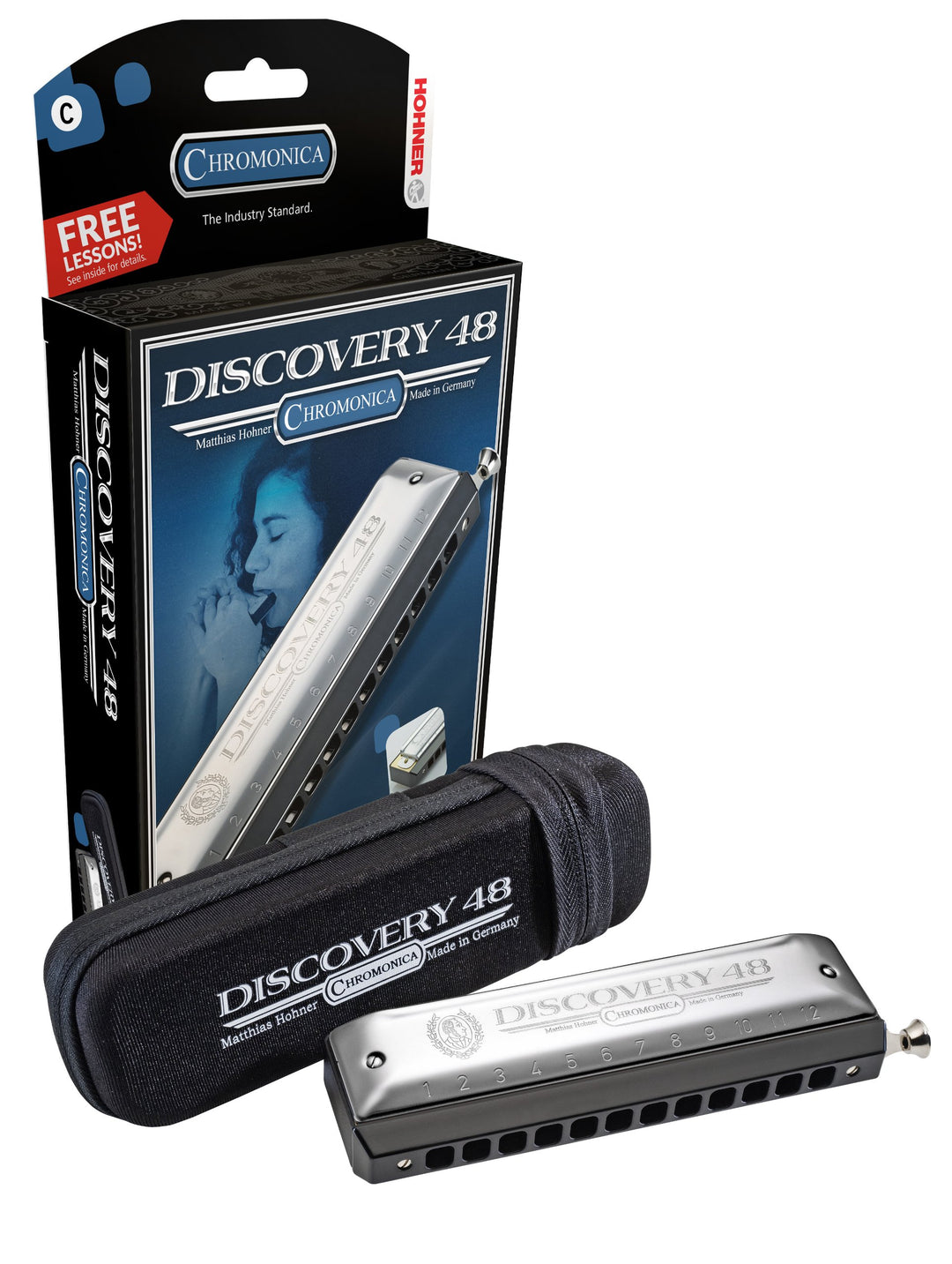 Hohner Harmonica (7542BX-C) silber, silber