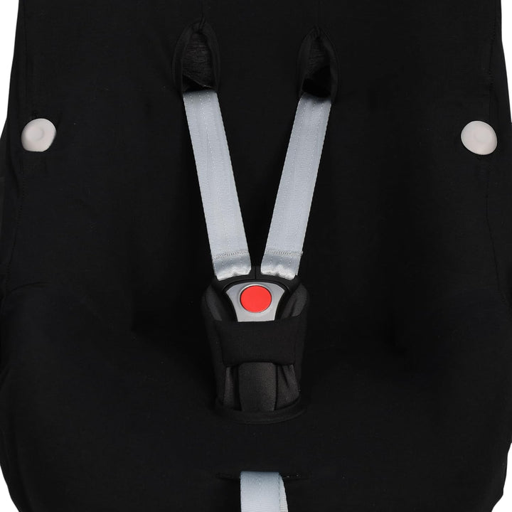 JYOKO KIDS Bezug für Autositz kompatibel mit Pebble Maxi Cosi Pebble Pro I-Size, aus Baumwolle (Blac