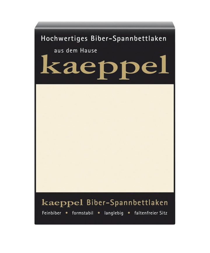 Kaeppel Biber Bettlaken Betttuch 180-200x200 cm Spannbettlaken 14 Farben Uni Öko, Farbe:Leinen 200 c