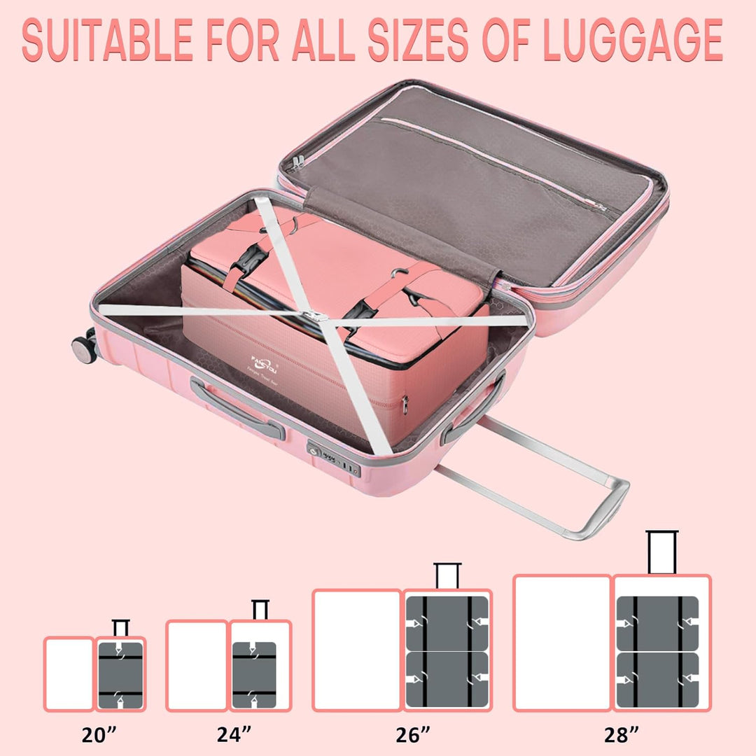 Koffer Organizer Hängende Verpackung Würfel Tragbare Schrank Regale Kompressive Reisegepäck Essentia