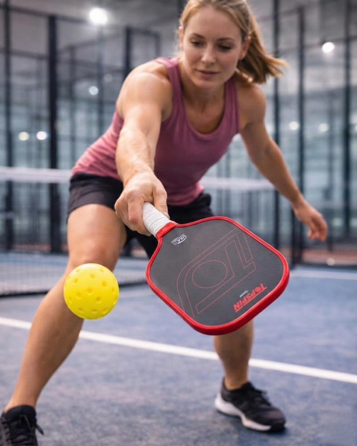 Topspin Pickleball Schläger aus Carbon - Profi Pickleball Paddle für Einsteiger & Profis - Leichter