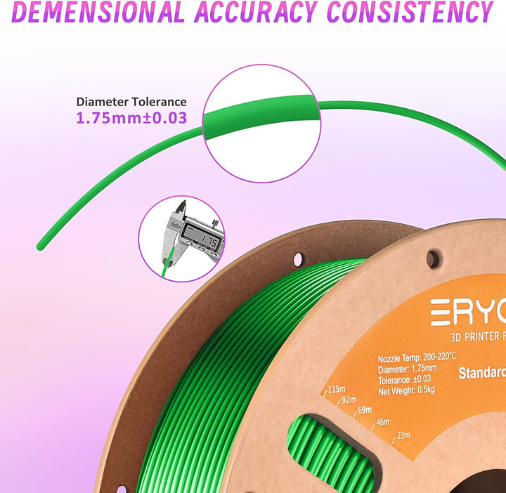 ERYONE TPU Filament 1.75mm, 3D Drucker Filament,Flexible TPU Weiches Filament, TPU 95A, Massgenauigk