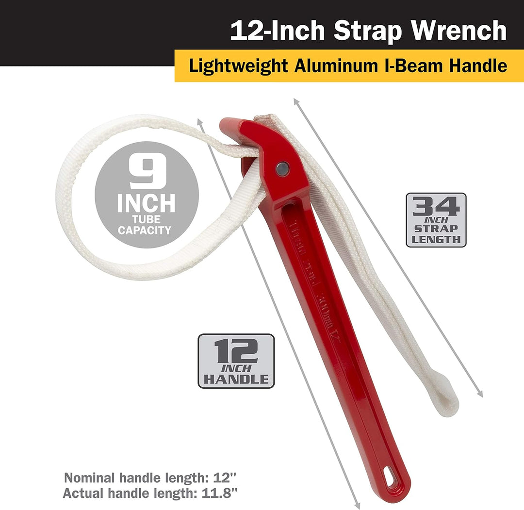 Titan 21315 30,5 cm Gurtschlüssel, 30,5 cm Griff 12" Handle, 12" Handle