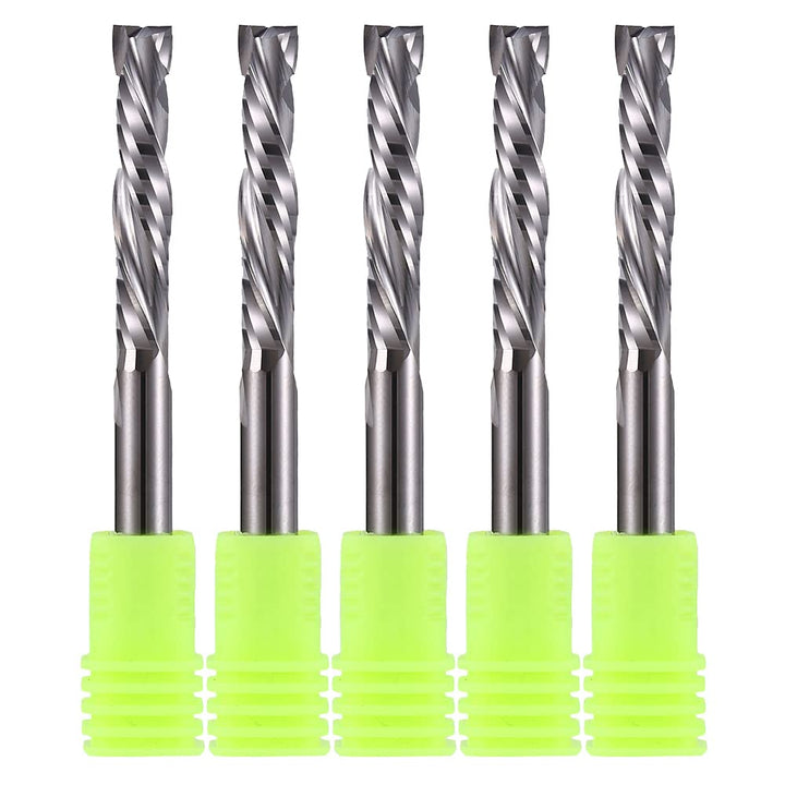 EU_HOZLY 5 Stück Hartmetall-Kompressionsfräser Up&Down 2 Flöten Schaftfräser 6 mm (0,236 Zoll) Schaf