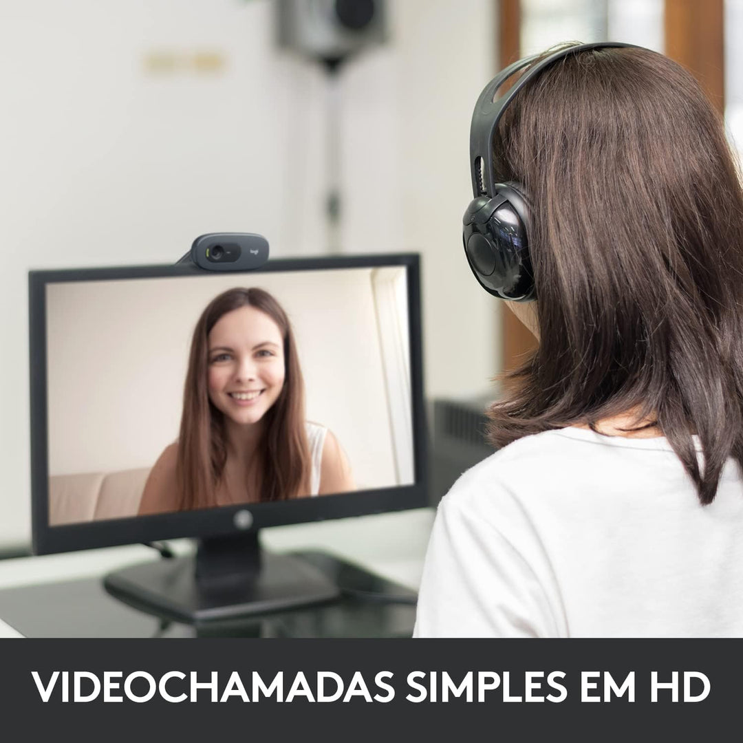 Logitech C270 Webcam (720p Videoqualität) schwarz