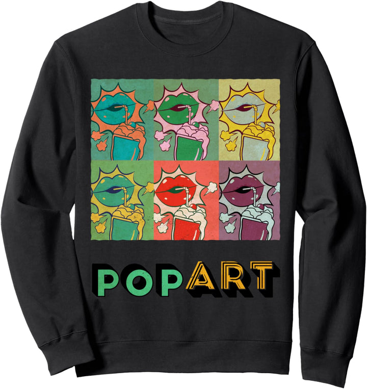 Pop Art Milchshake, grafisch Sweatshirt