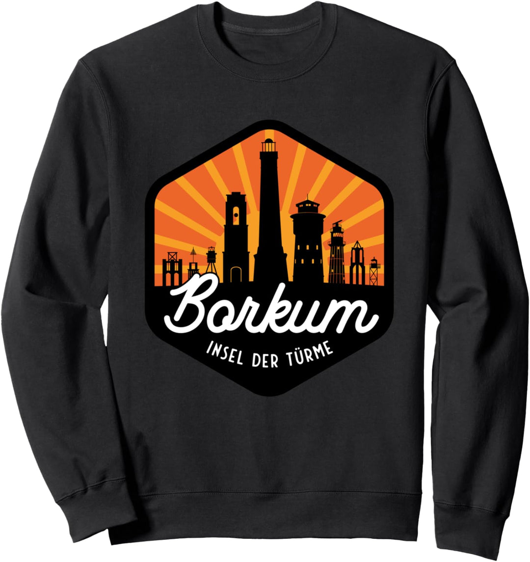 Wattenmeer Nordsee Urlaub auf der Insel der Türme BORKUM Sweatshirt