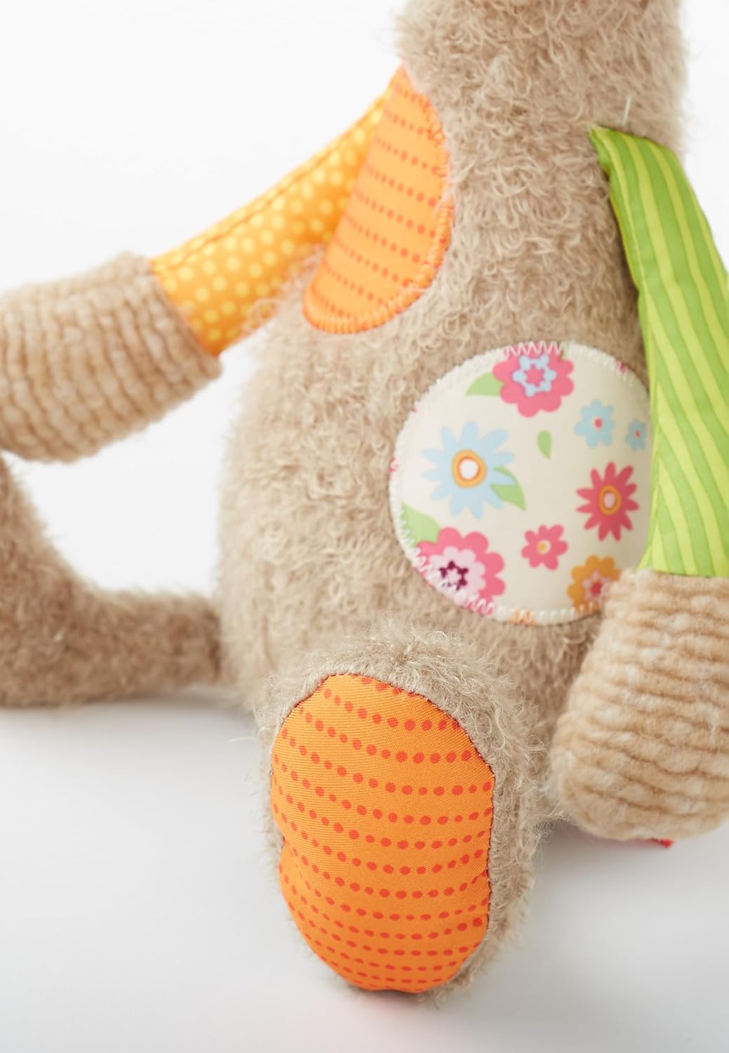 SIGIKID 42845 Stofftier Hund Patchwork Sweety Kuscheltier zum Spielen & Schmusen aus weichem Materia