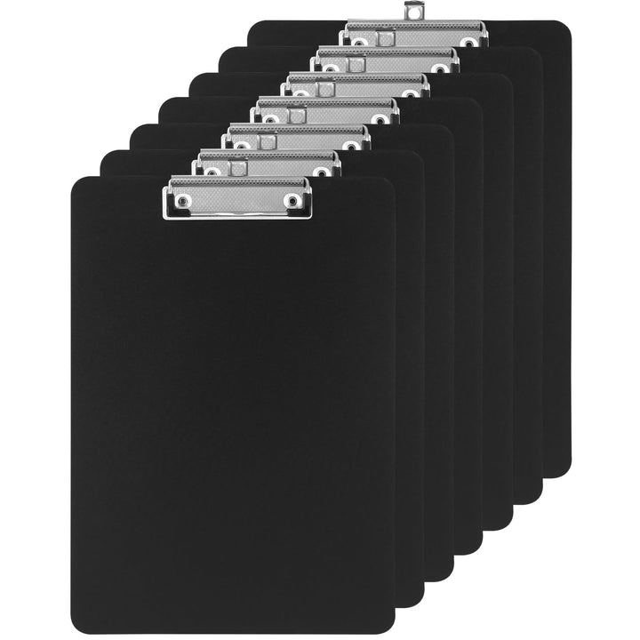 7er Klemmbrett A4, Kunststoff Klemmbrett mit Metalklemme, Einschiebbare Aufhängöse, Clipboard zum Au