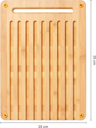 Fiskars Bambus Schneidebrett, Functional Form, Zweiseitig, Masse: 35 x 25 x 1,5 cm, Bambus, 1059230,