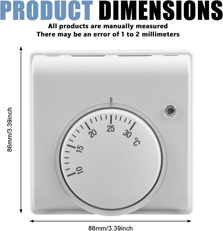 Raumthermostat, 220 V Raumthermostat Fussbodenheizung, 10 ℃ ~ 30 ℃ Thermostat Fussbodenheizung, Fuss