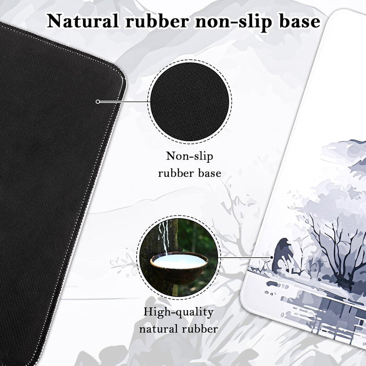Mauspad XXL, Grosses Mouspad 900x400mm, Gaming Mausepad Improved Precision and Speed, Mousepad mit V