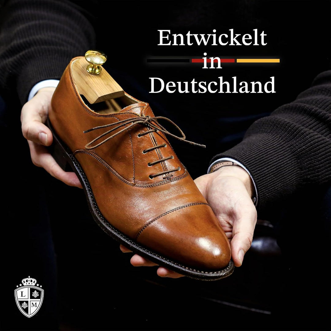 Langer &amp; Messmer Schuhspanner aus Zedernholz für Herren und Damen inkl. Reiseschuhlöffel aus Zedernh