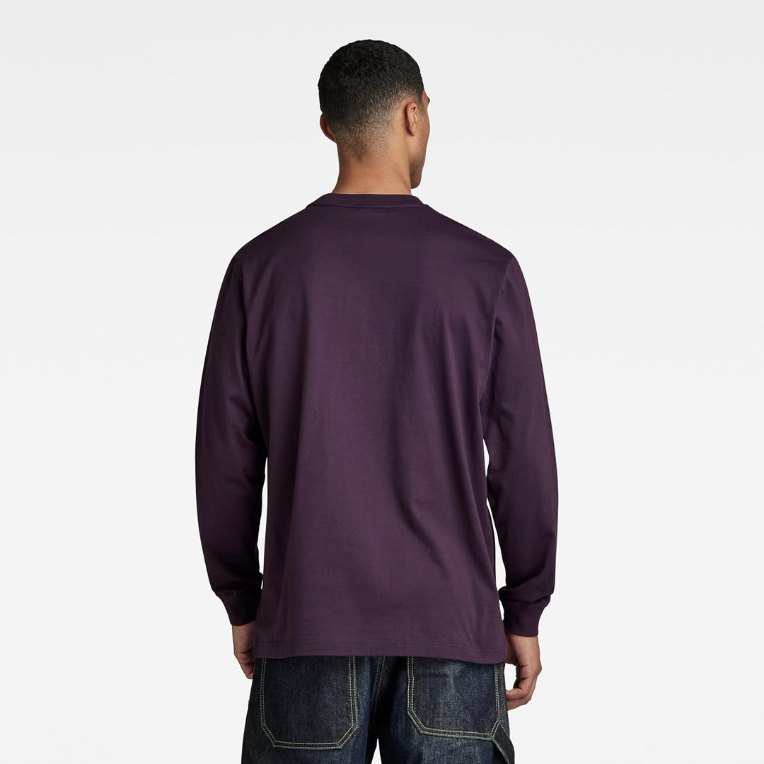 G-STAR RAW Herren Eighty Nine Graphic Loose T-Shirt L Purpur (Lt Maze D23886-c336-8880), L Purpur (L