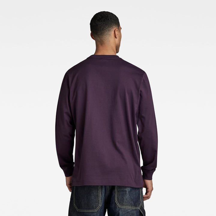 G-STAR RAW Herren Eighty Nine Graphic Loose T-Shirt L Purpur (Lt Maze D23886-c336-8880), L Purpur (L
