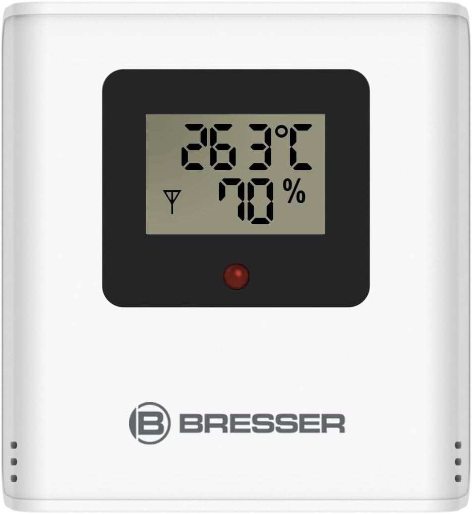 Bresser MeteoCast Pico Farbwetterstation - Thermo-Hygro-Aussensensor, Max./Min.-Wertspeicher, DCF-ge