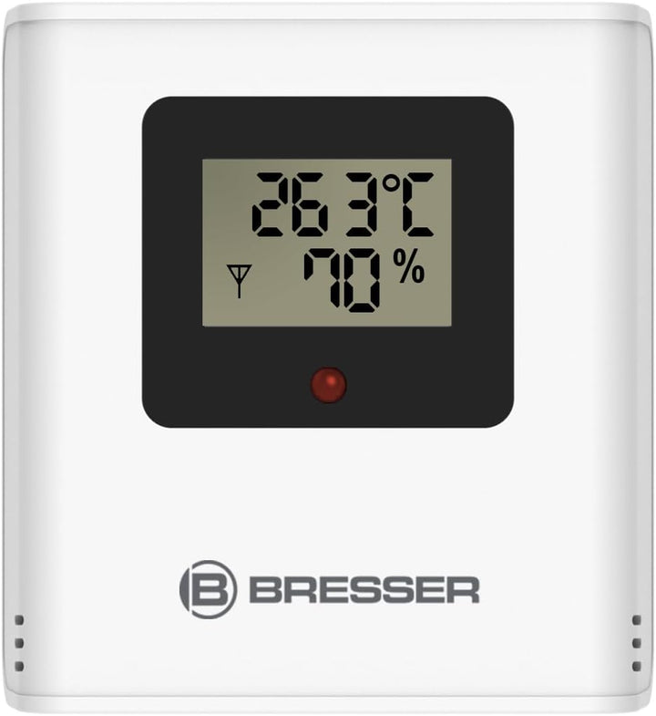 Bresser MeteoCast Pico Farbwetterstation - Thermo-Hygro-Aussensensor, Max./Min.-Wertspeicher, DCF-ge