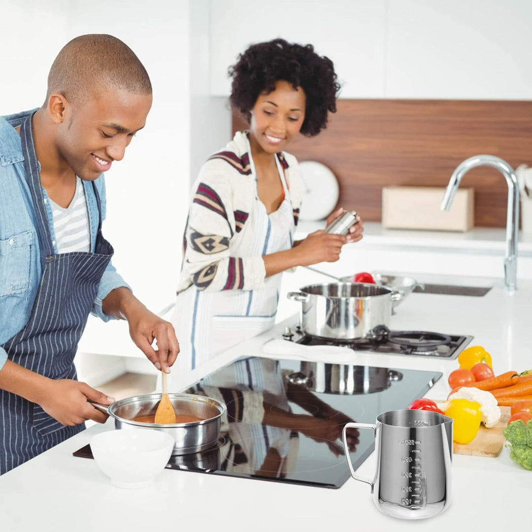 1 Set Edelstahl Doppelkessel-Topf-Set, Schmelztopf mit kochendem Wassertopf, Messbecher, Rührlöffel