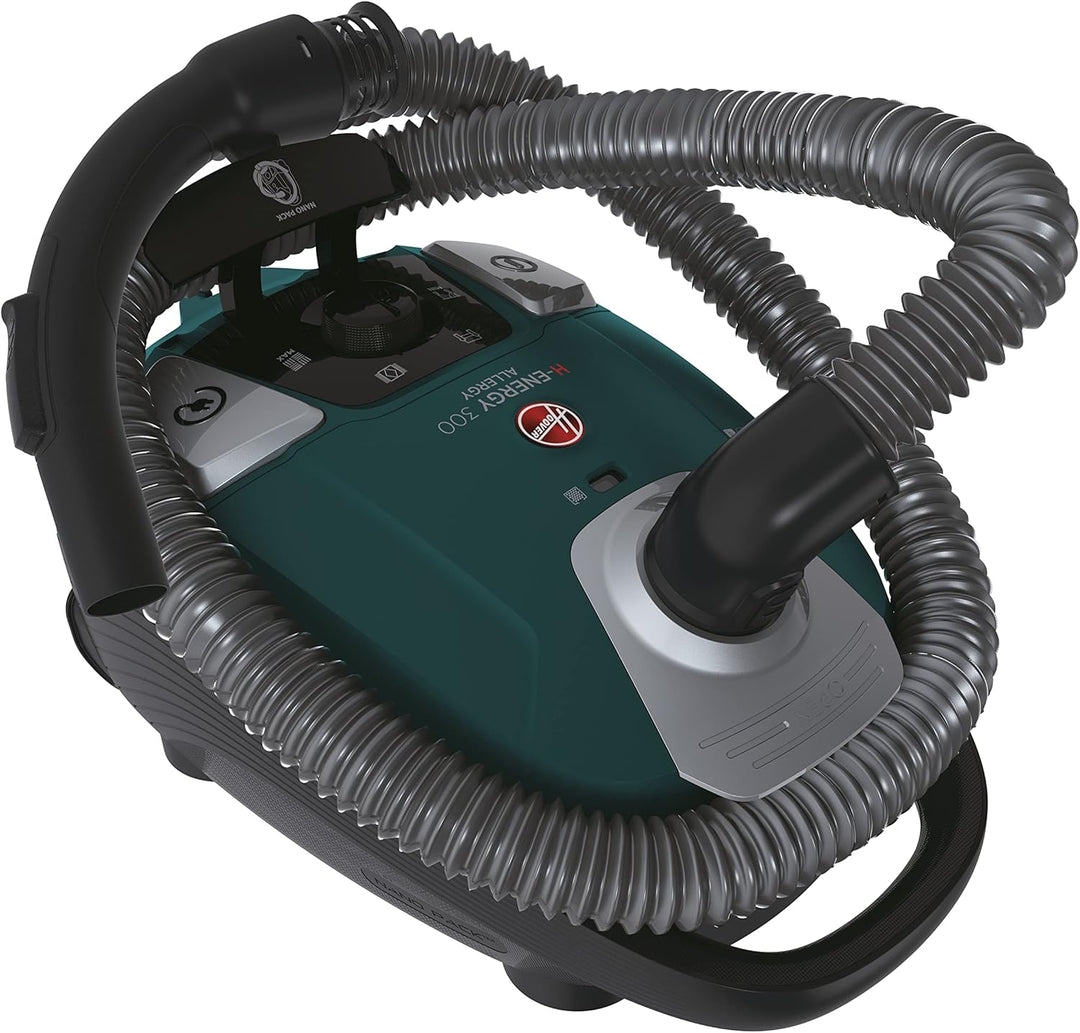 Hoover Bodenstaubsauger mit 3,5 L Beutel & HEPA Filter – leiser Staubsauger (72 dBA) mit automatisch