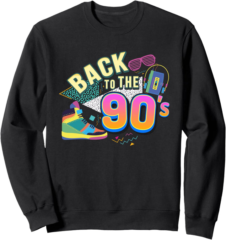 90er Jahre T-Shirt Back to the 90s Oldschool Retro Party Sweatshirt
