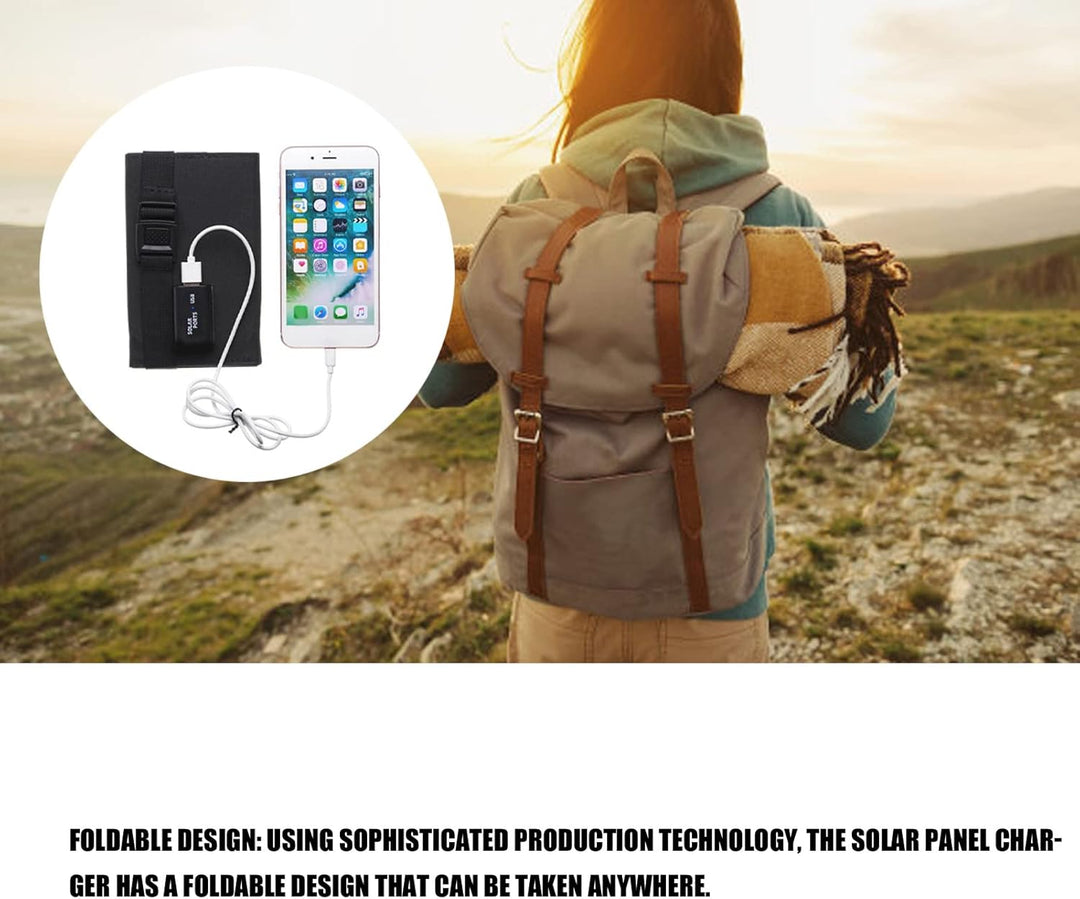 Haofy Solarpanel-Ladegerät 20 W 5,5 V Faltbares Tragbares Solarladegerät mit Starker Ausgangsleistun
