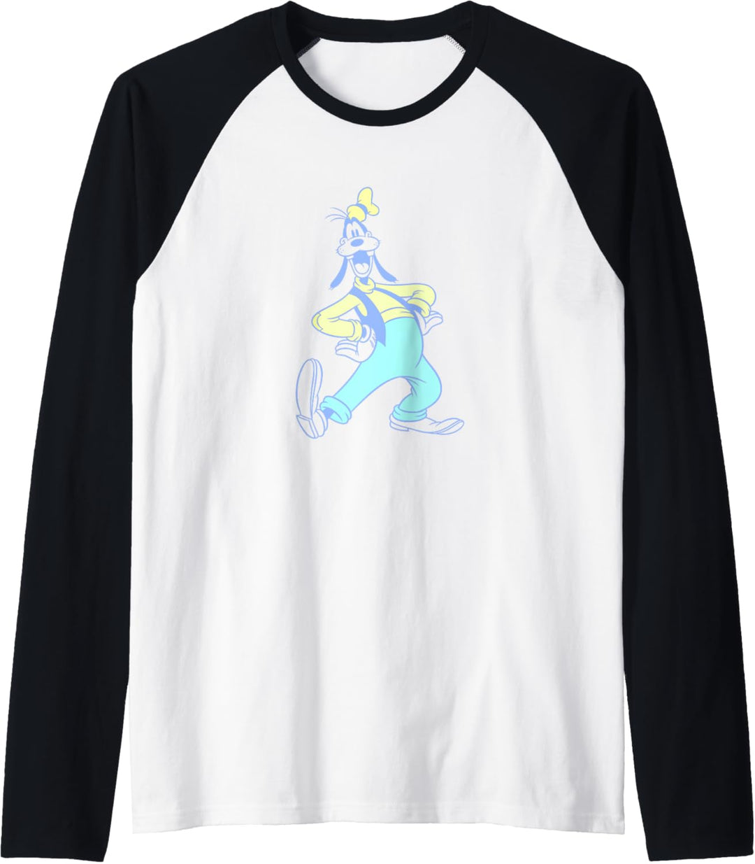 Disney Mickey And Friends Goofy Neon Portrait Raglan