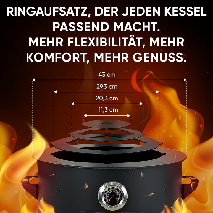Feuerofen Utschak Ø 40cm für Kazan Wok 12L | Kasan-Ofen Учаг Feuerschale Gulaschkanone | Usbekische