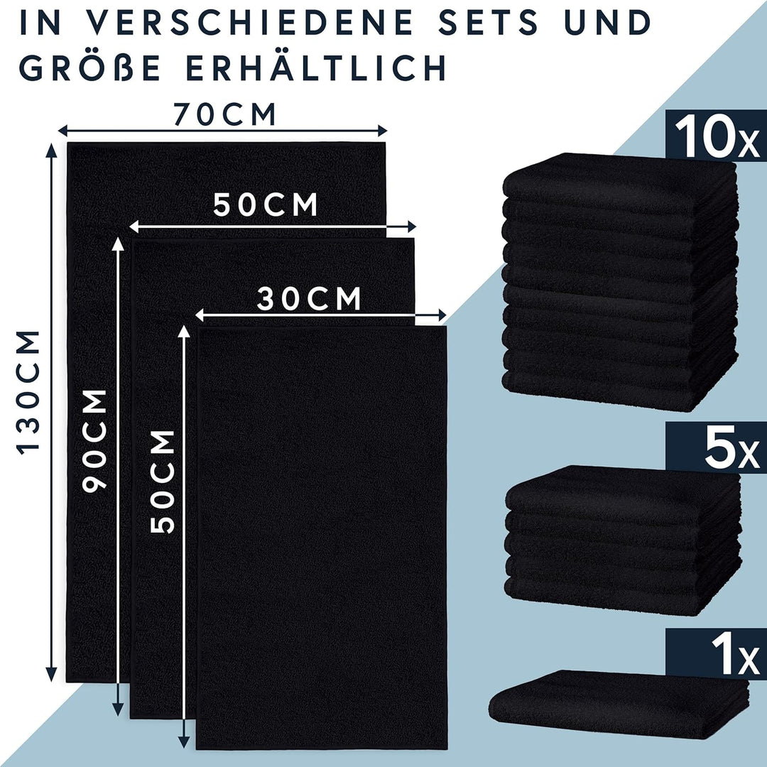 Moon 5er Pack Microfaser, Friseur, Handtücher, Salonhandtücher, ca. 30x50 cm von Floringo mit saugst
