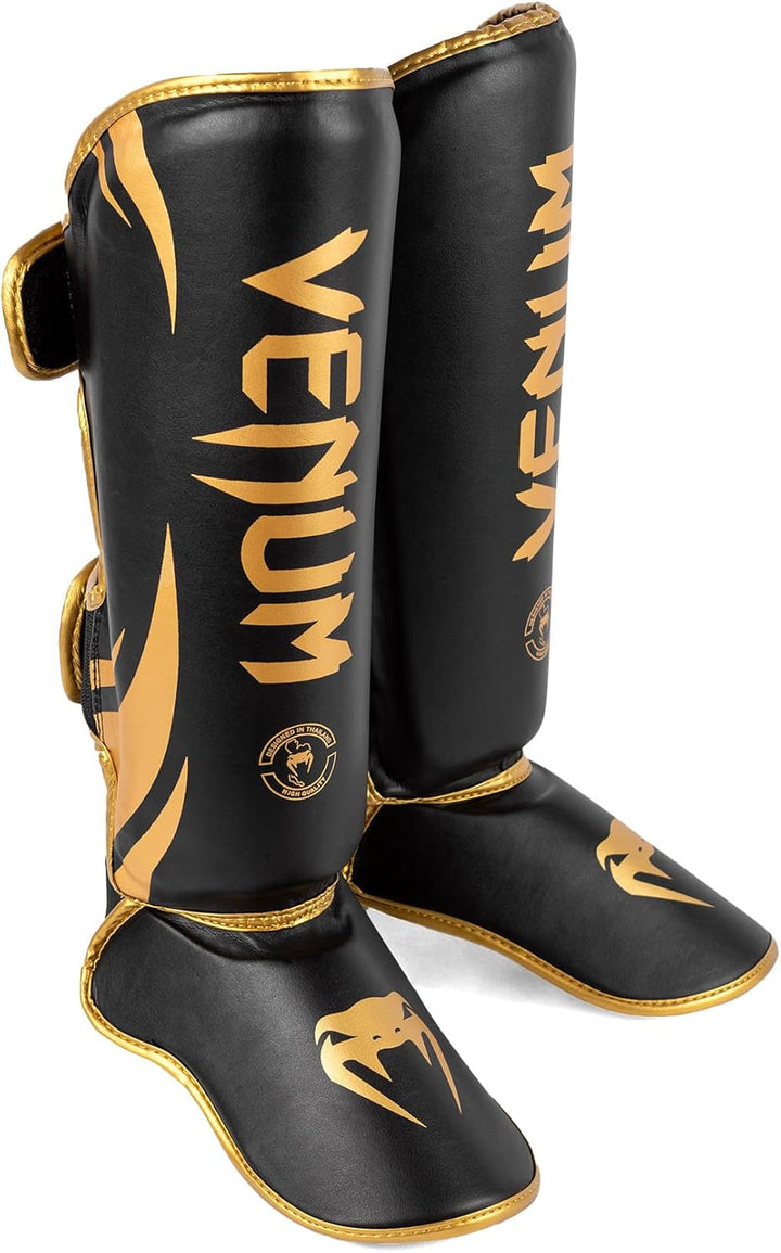Venum Erwachsene Schienbeinshoner Challenger 2.0 L Schwarz/Gold, L Schwarz/Gold