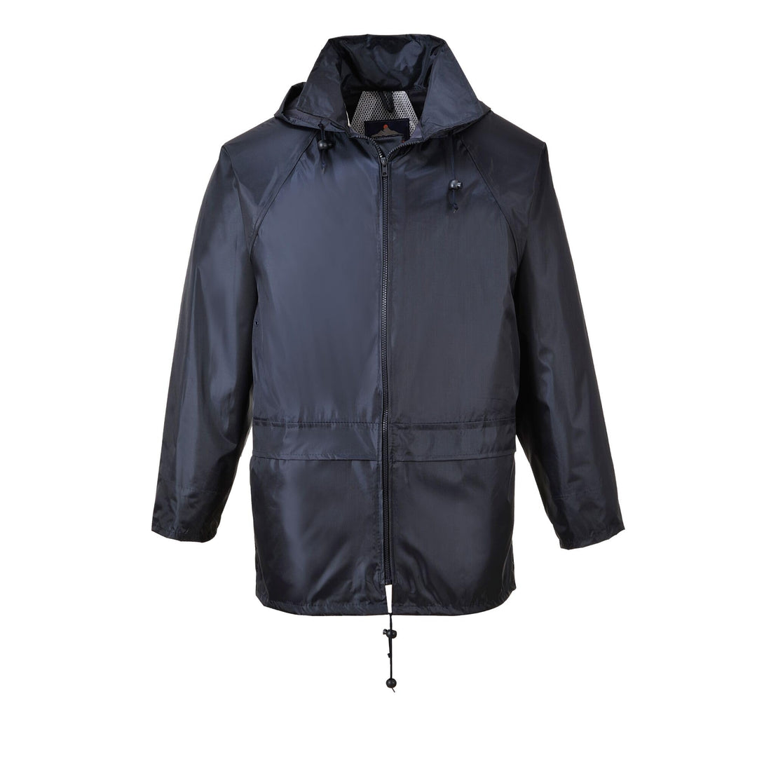 Portwest S440 Herren Leichte Wasserdichte Klassische Regenjacke Marineblau, 5XL 5XL Einfarbig, 5XL E