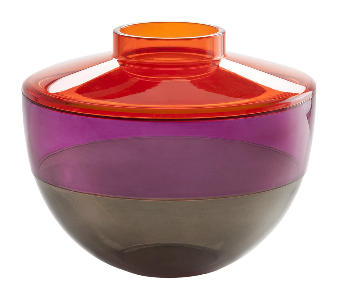 Kartell 122122 Vase Shibuya, bunt Arancio/ Viola/ Fumè, Arancio/ Viola/ Fumè