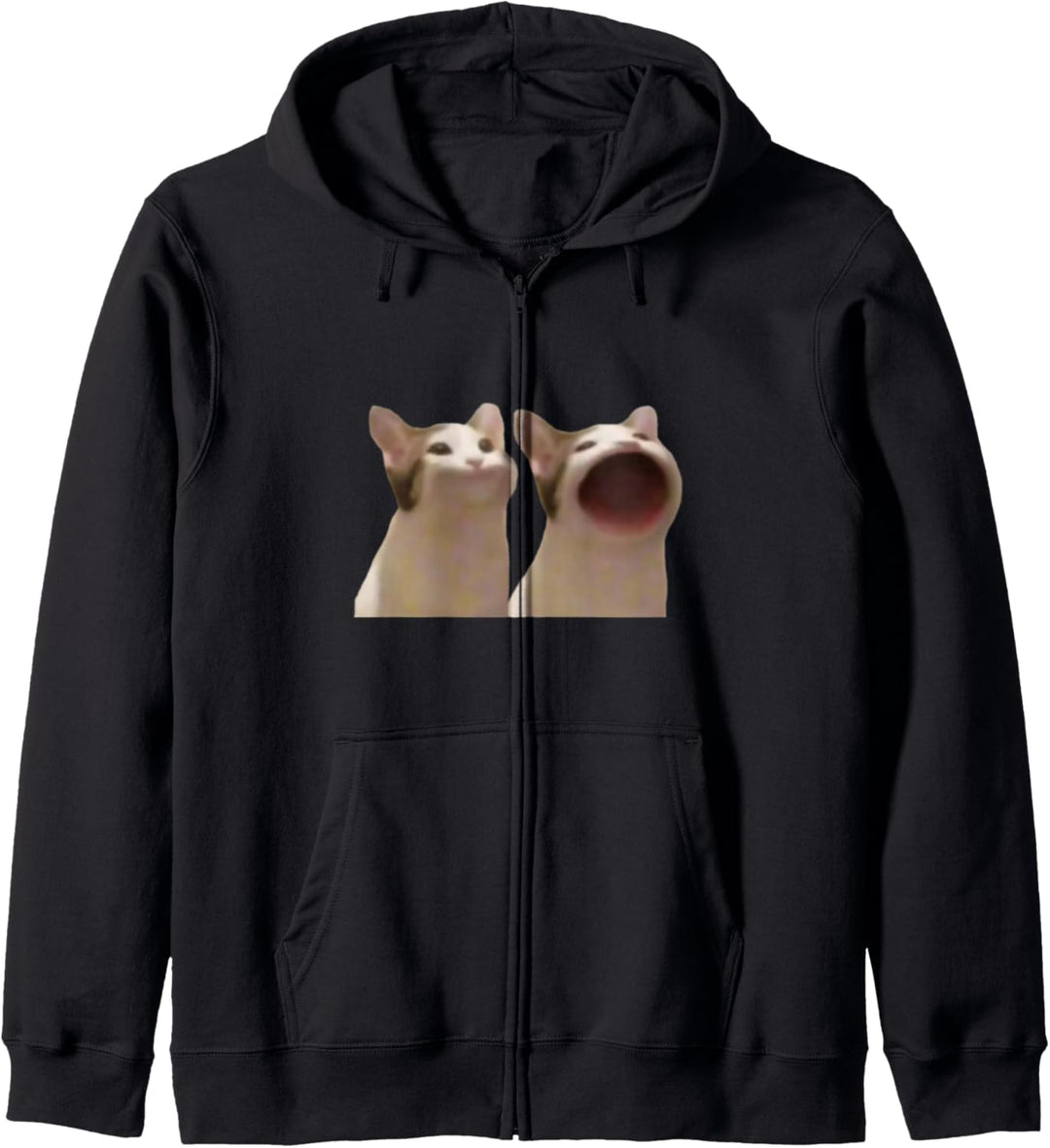 Popping Cat Meme Pop Cat Meme Kapuzenjacke