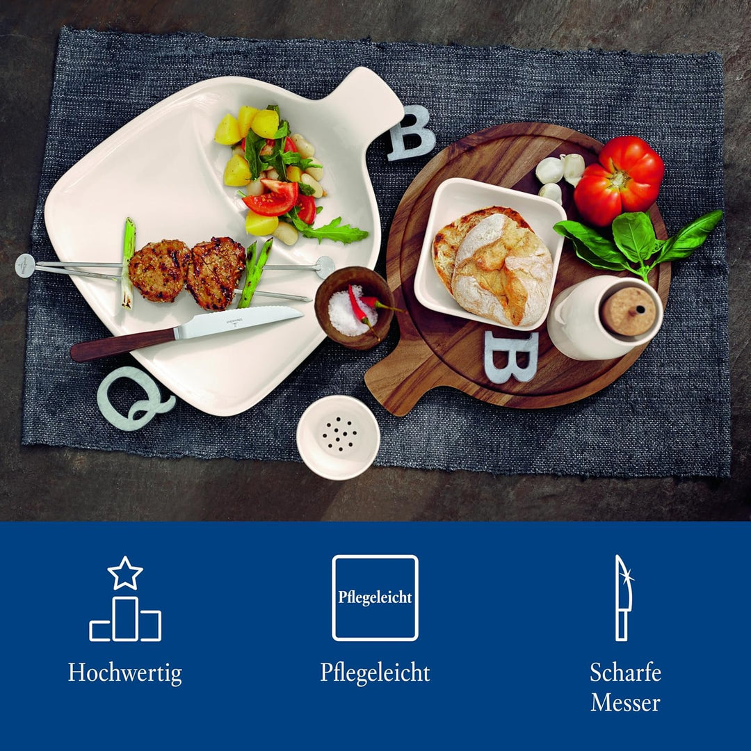 Villeroy und Boch Tex as Pizza-/ Steakmesser-Set 6-teilig, 13/0 Edelstahl, 232 mm