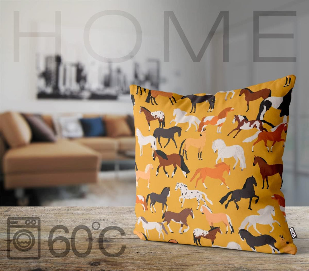 VOID Pferde Herde Kissenbezug Kissenhülle Sofakissen Kissen Deko Outdoor-Kissen Dekokissen, Kissen G