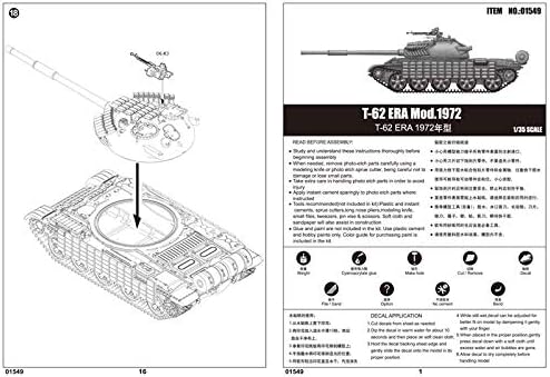 Trumpeter 01549-1/35 T-62 Era Modell 1972 (Iraqi Regular Army) Modellbausatz