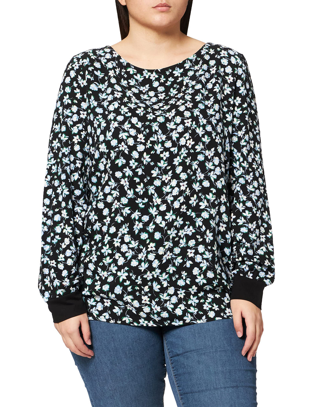 Street One Damen T-Shirt 38 Schwarz, 38 Schwarz